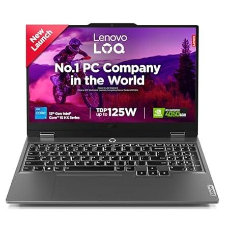 Lenovo LOQ 2024 12th Gen Intel Core i5-12450HX 15.6" (39.6cm) 144Hz 300Nits FHD Gaming Laptop (16GB/512GB SSD/NVIDIA RTX 4050 6GB/100% sRGB/Win 11/Office 2021/3 Month Game Pass/Grey/2.4Kg), 83GS003VIN